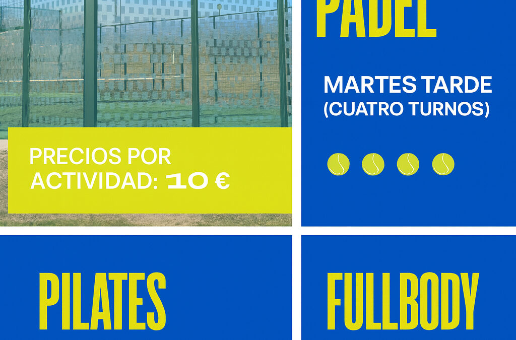 Actualización actividades deportivas