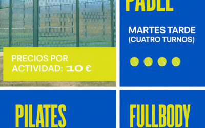 Actualización actividades deportivas