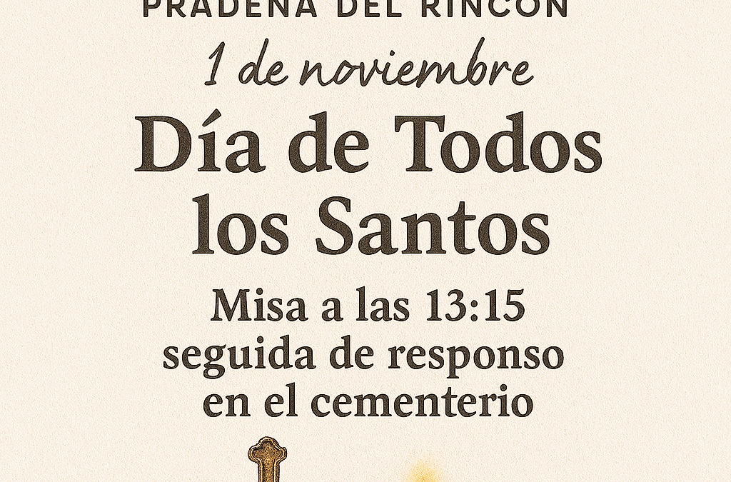 Día de Todos los Santos – 1 de noviembre