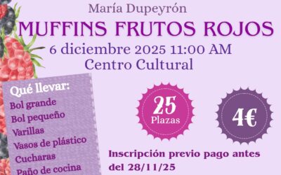 🧁 Taller de Repostería: Muffins de Frutos Rojos
