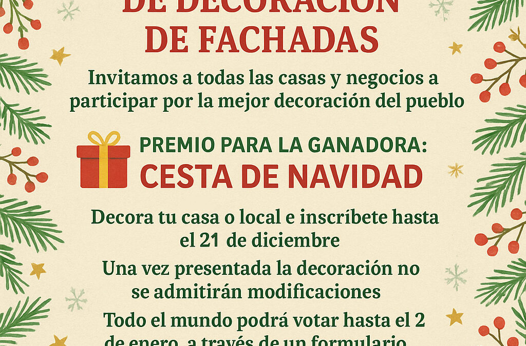 Concurso fachadas navideñas 2025