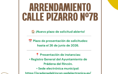 Concurso municipal arrendamiento vivienda calle Pizarro 7B