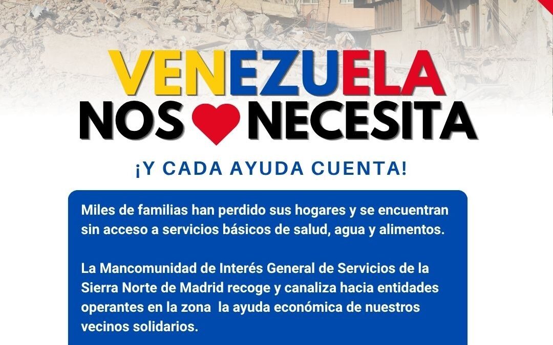 VENEZUELA NOS NECESITA. COLABORA CON LA CAMPAÑA DE AYUDA HUMANITARIA.